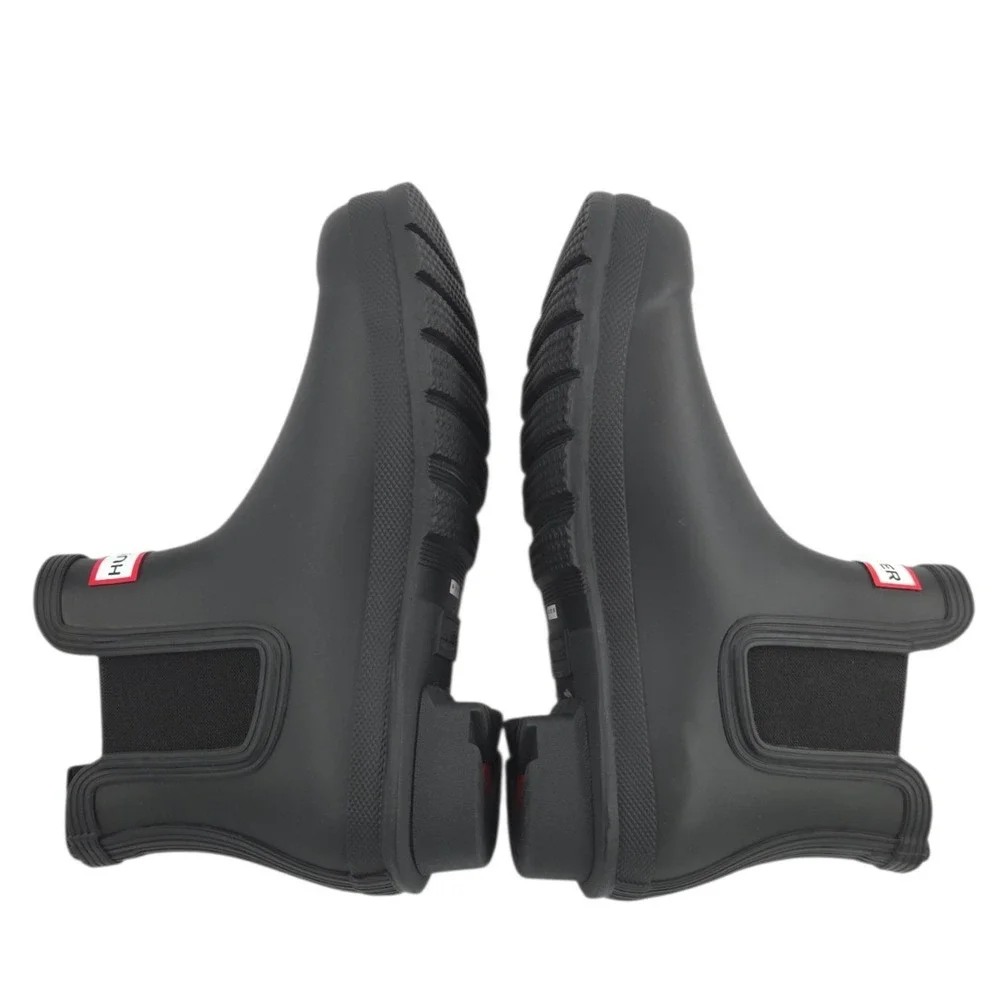 Hunter Original Chelsea Rain Boot Women 6 Black Waterproof Rubber WFS2078RMA NEW